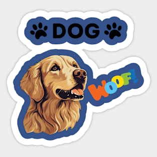 dog Woof Sticker